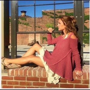 ❌SOLD❌ Free People Moonshine Waffle Knit Sweater